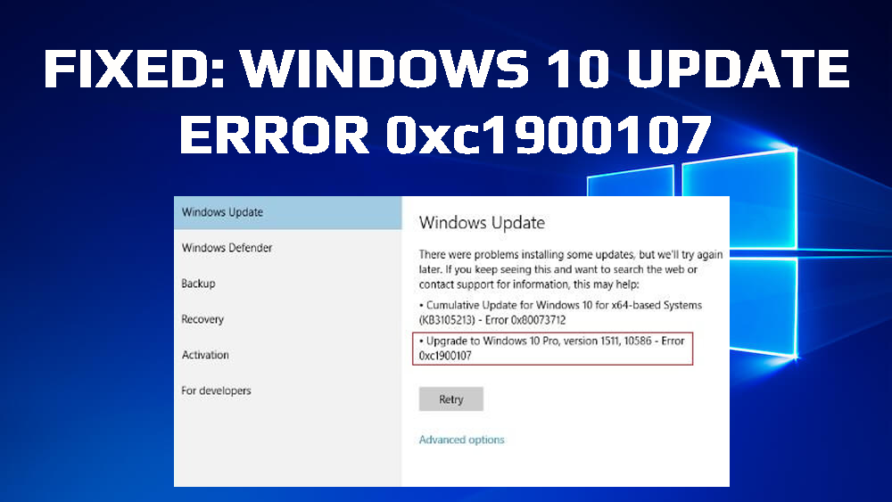 Як виправити помилку оновлення Windows 10 0xc1900107?  [Найкращі робочі рішення]