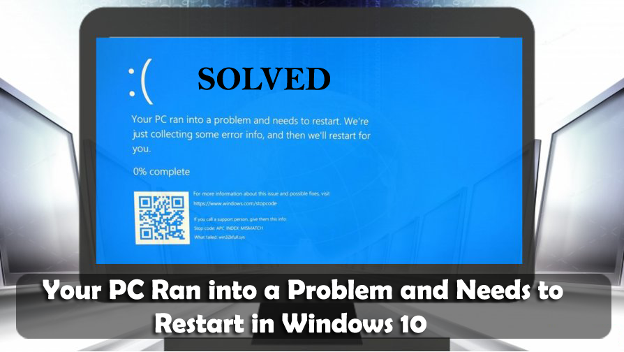 Fixa din dator stötte på ett problem och måste startas om i Windows 10