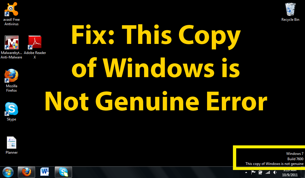 Як виправити цю копію Windows не оригінальну [5 найкращих рішень]