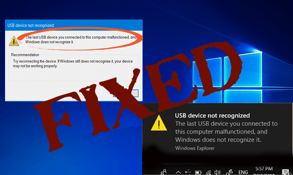 A 6 legjobb megoldás az USB\DEVICE_DESCRIPTOR_FAILURE hiba javítására a Windows 10 rendszerben