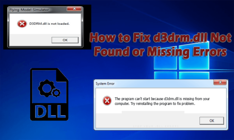 Hvordan fikse D3drm.dll ikke funnet eller manglende feil