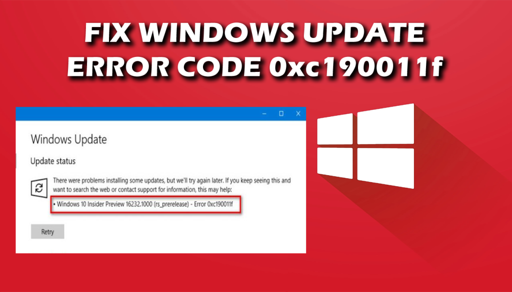 [Короткий посібник] Як виправити помилку Windows Update 0xc190011f?