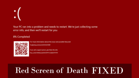 Red Screen of Death: 5 korrigeringar för att lösa Windows 10 RSOD-fel