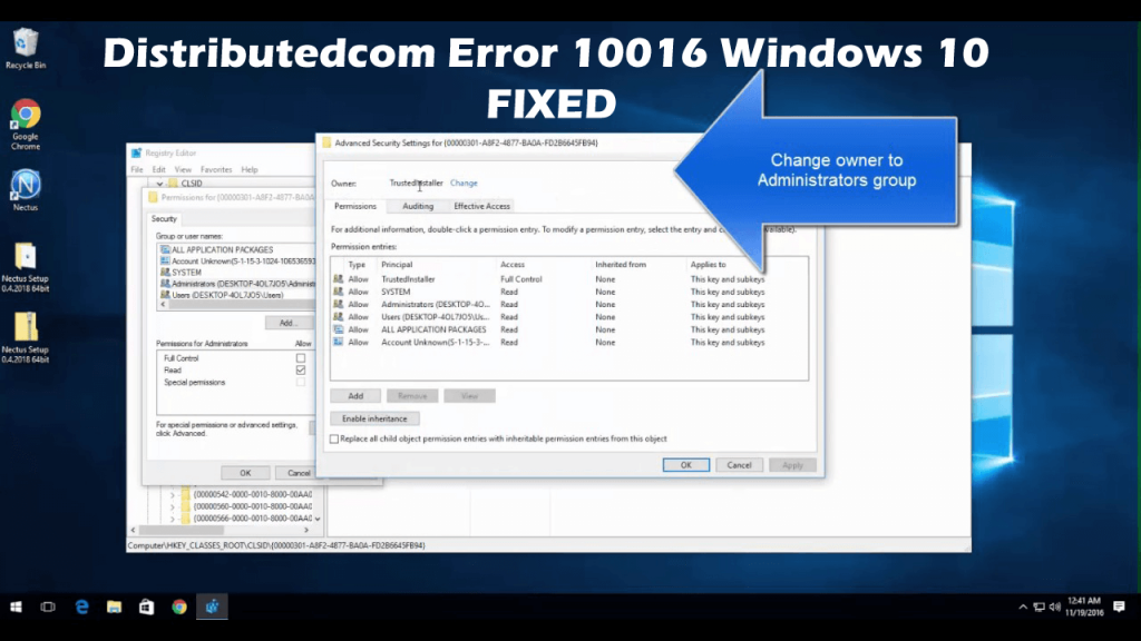 Distributedcom Error 10016 Windows 10 Fix