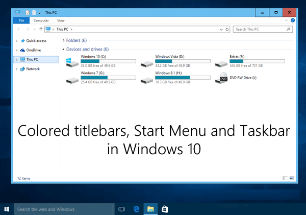 Bli av med vit titelfält i Windows 10 – en komplett handledning