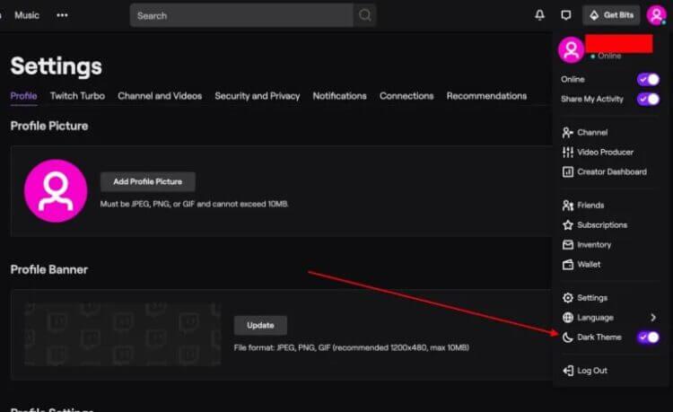 Twitch Dark Mode – Hogyan lehet gyorsan engedélyezni vagy letiltani?