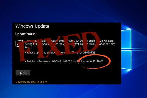 [UPPDATERAD] 5 knep för att fixa Windows Update Error 0x80248007