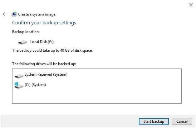 Як створити резервну копію образу системи в Windows 10