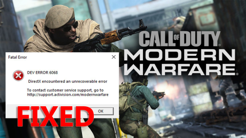 17 overených opráv pre „Dev Error 6068“ COD Modern Warfare [PRÍRUČKA 2022]