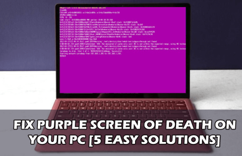 Fixa Purple Screen of Death på din dator [5 enkla lösningar]