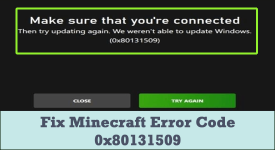 Reparer Minecraft-feilkode 0x80131509 på 5 måter