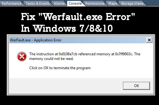 [UPPDATERAD] Hur man åtgärdar "Werfault.exe-fel" i Windows 7/8 &10