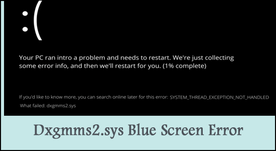 Dxgmms2.sys Blue Screen Error Windows 11/10 [2022 Guide]