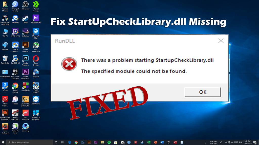 [7 fungerande korrigeringar] StartUpCheckLibrary.dll saknas i Windows 10