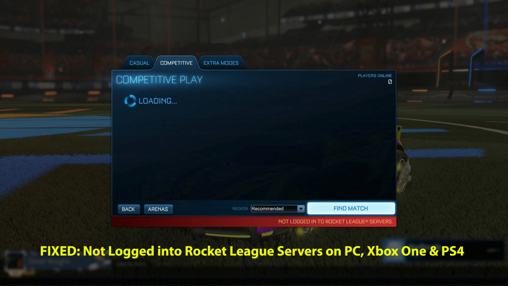 OPRAVENÉ: Nepřihlášeni k serverům Rocket League na PC, Xbox One a PS4