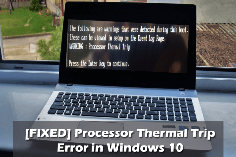 [FIXAT] Processor Thermal Trip Error i Windows 10