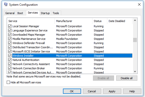 [OPRAVENÉ] Chyba nefunkční instalační služby Windows ve Windows 10