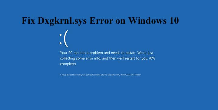 7 parasta ratkaisua Dxgkrnl.sys Blue Screen -virheen korjaamiseen Windows 10:ssä