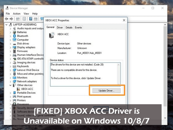 [FIKSET] XBOX ACC-driver er utilgjengelig på Windows 10/8/7