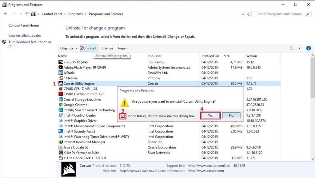 Jak opravit chybu Corsair Utility Engine Update Error