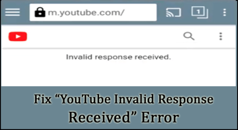 7 snabba knep för att åtgärda felet YouTube Invalid Response Received.