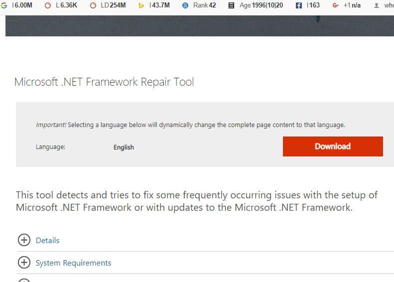 .NET framework 3.5 installationsfel 0x800f0950 [7 FIXAR]