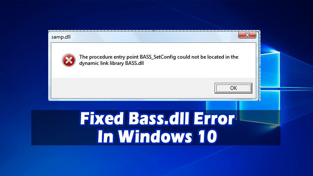 Slik fikser du Bass.dll-feil i Windows 10