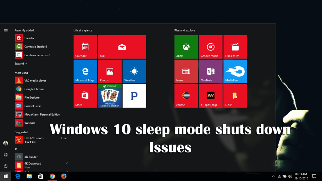 5 Vanlige Windows 10-hvilemodusproblemer og dens komplette rettelser