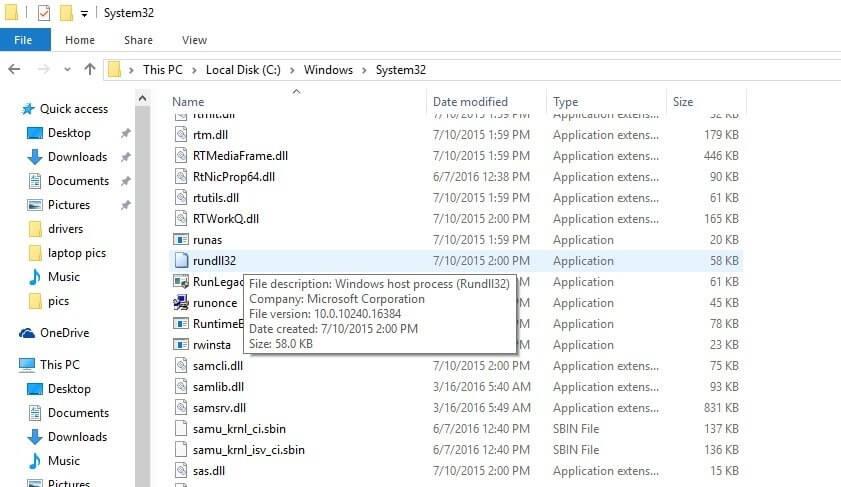 [RETTET] 6 effektive metoder for å fikse rundll32.exe-feil i Windows 10