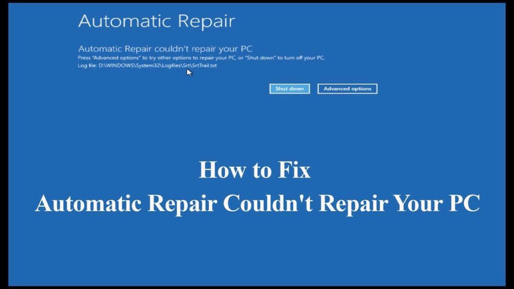 [LÖST] Guide för att fixa automatisk reparation kunde inte reparera din dator i Windows 10