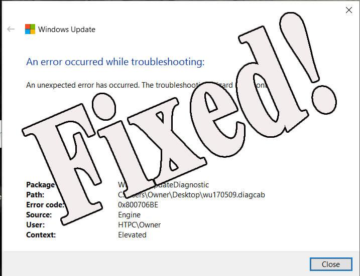 6 Arbeidsløsninger for å fikse Windows 10 Update Error 0x800706be