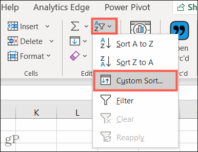 Jak používat funkci Vlastní řazení v aplikaci Microsoft Excel