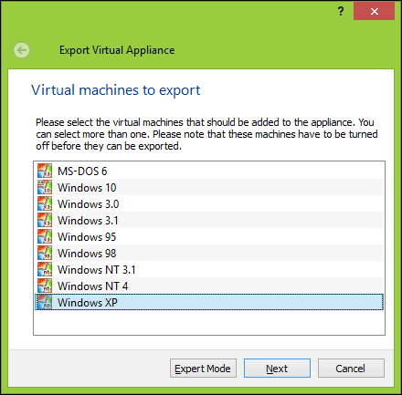 VirtualBox virtuális gépek áttelepítése Windows 10 Hyper-V rendszerre