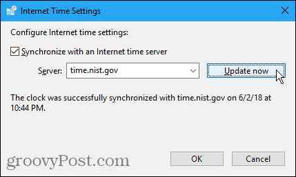 Hur man synkroniserar klockan i Windows 10 med Internet eller Atomic Time