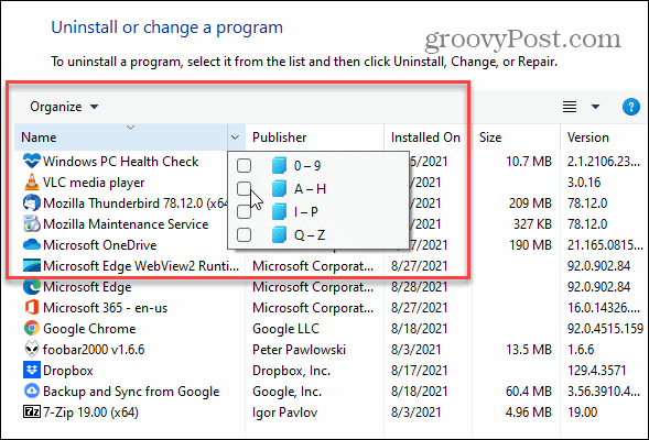 Jak odinstalovat aplikace v systému Windows 11