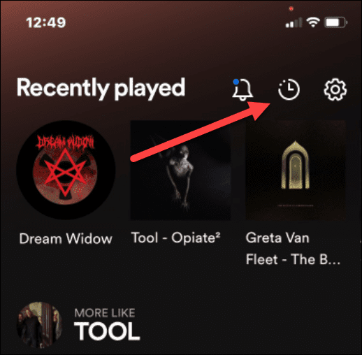 Hogyan tekintheti meg Spotify-hallgatási előzményeit