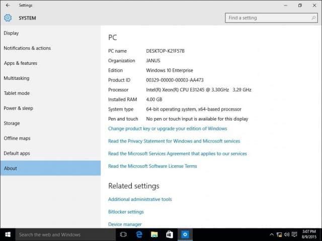 Hvordan koble en Windows 10 PC til et domene