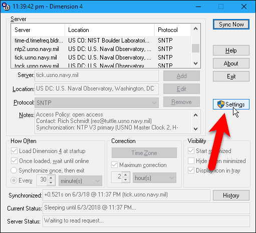 Slik synkroniserer du klokken i Windows 10 med Internett eller Atomic Time