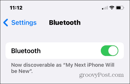 Hur man ändrar Bluetooth-namn på iPhone