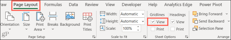 Rácsvonalak elrejtése, megjelenítése és nyomtatása a Microsoft Excel programban