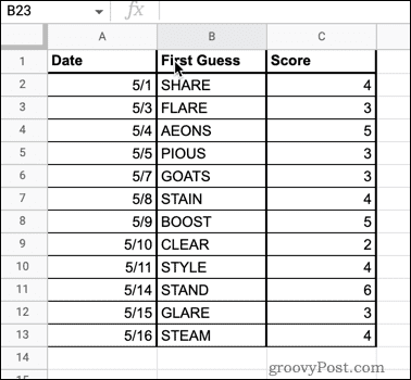 Hur man tar bort tomma rader i Google Sheets