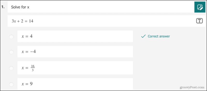 Hur man skapar en matematikquiz i Microsoft Forms