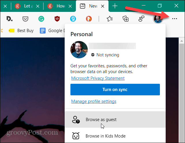 Hvordan få Microsoft Edge eller Google Chrome til å alltid åpne i gjestemodus