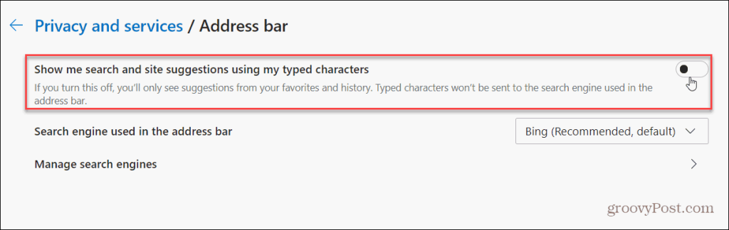 Ako zakázať návrhy vyhľadávania v Microsoft Edge