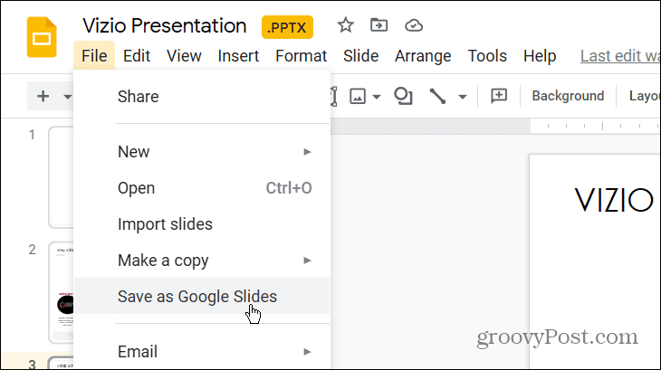 Як перетворити PowerPoint на Google Slides