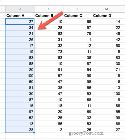 Hur man beräknar medelvärden i Google Sheets