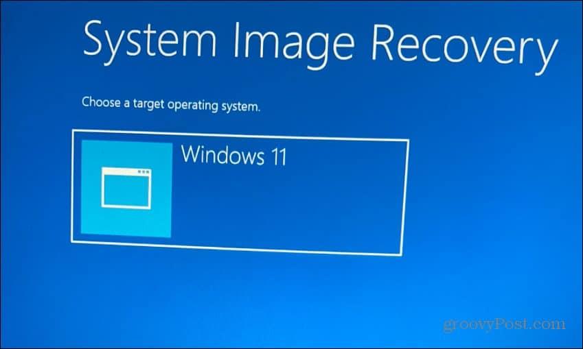 Så här återställer du Windows 11 med en säkerhetskopia av systembilden