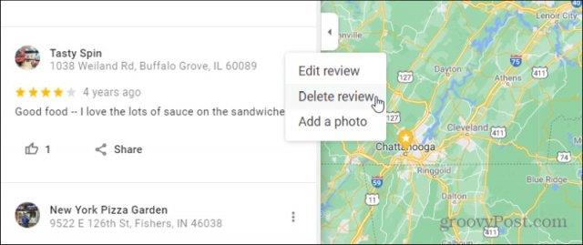 A Google-vélemények elhagyása, szerkesztése vagy törlése