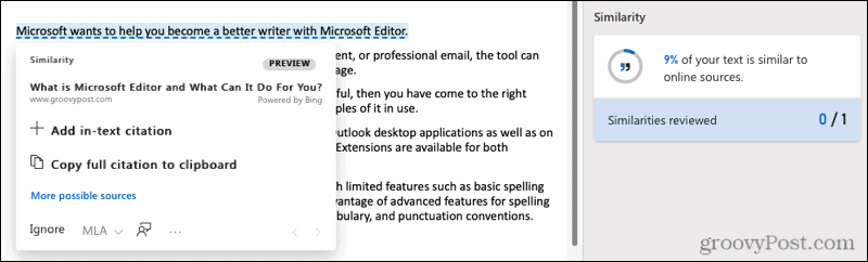 Hvordan skrive bedre med Microsoft Editor i Word