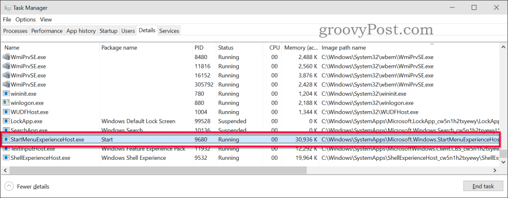 Що таке StartMenuExperienceHost.exe і чому він працює?